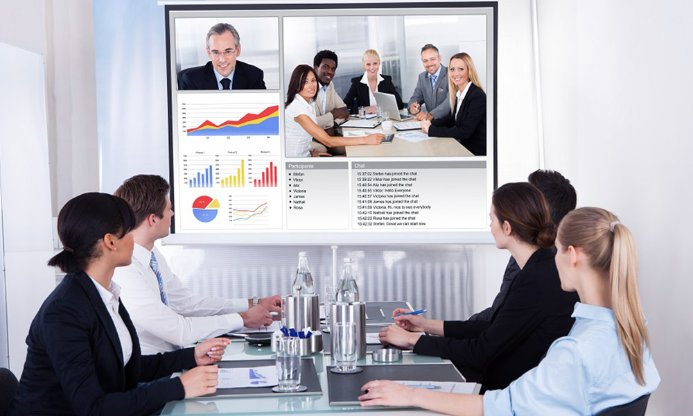 progettazione sala riunioni aziendale webconference